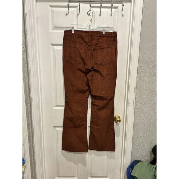 Old Navy Jeans Womens 16 Brown Corduroy Higher High Rise Flare NWT - Picture 6 of 7